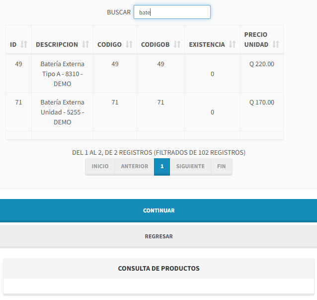 Buscador de productos