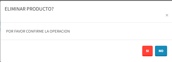 Eliminar producto